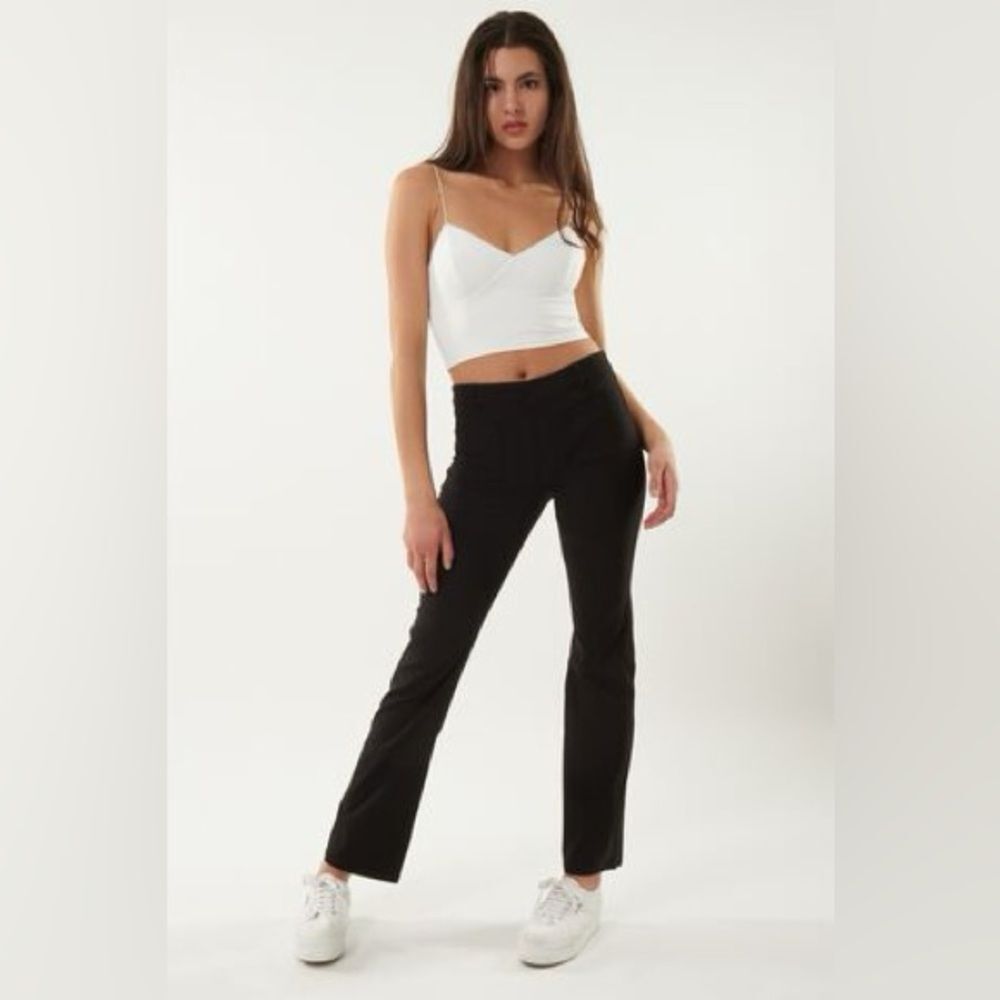 Garage Mid Rise Bootcut Pants petite S black nwt